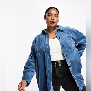 Madewell Kentwood oversized shirt jacket, size medium